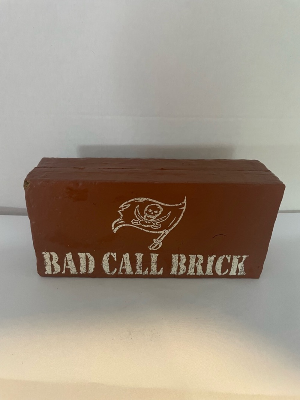 Tampa Bay Buccaneers- Bad Call Brick Decorative Brick - Brown with White Logo
